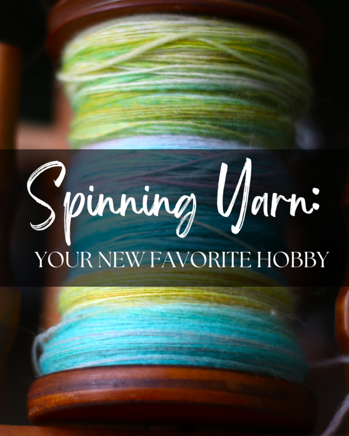 a bobbin of hand spun yarn