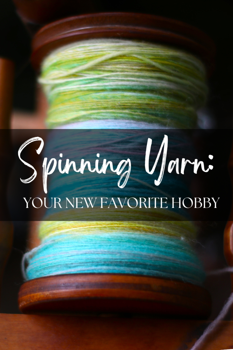 a bobbin of hand spun yarn