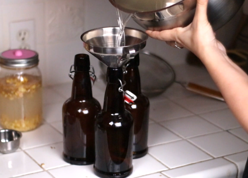 bottling ginger beer
