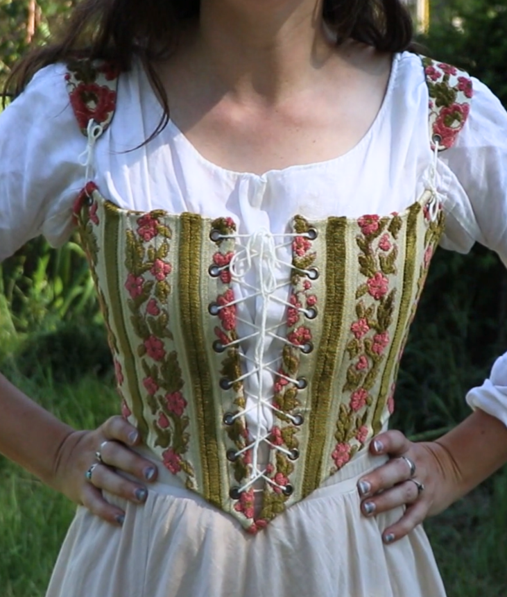 wearing handmade hobbit stays