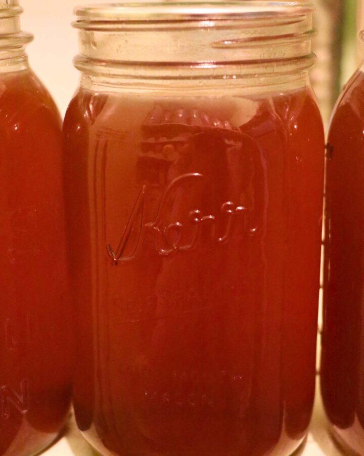 a jar of chicken broth