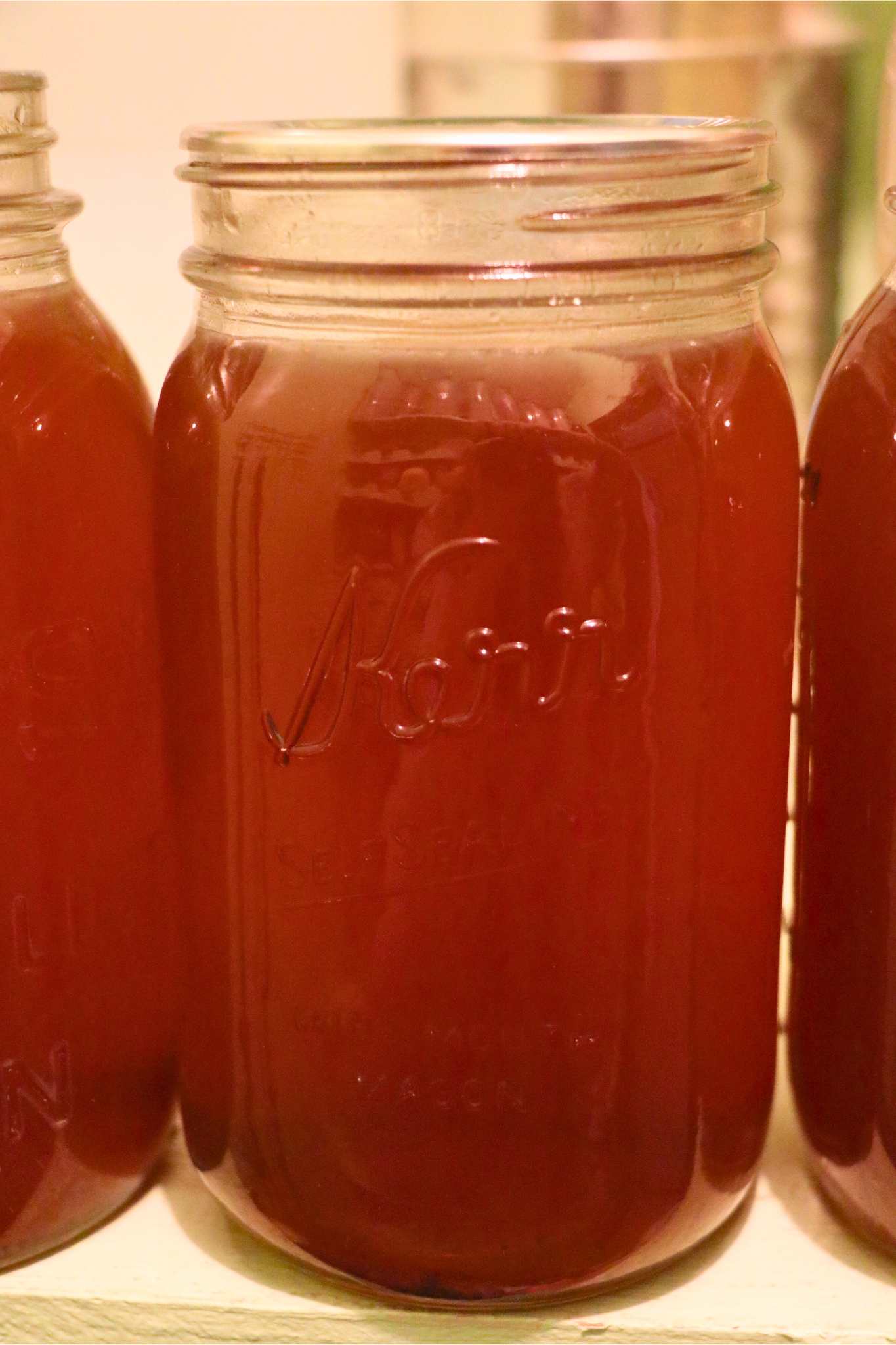 a jar of chicken broth