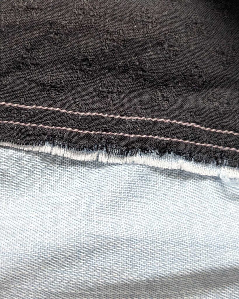 welted seam after washing on delicate cycle