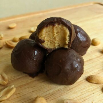 chocolate covered peanut butter balls