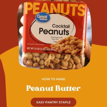 a plastic container of cocktail peanuts